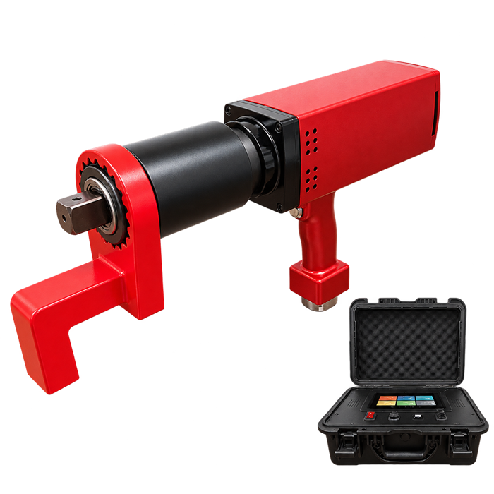 ETW AC servo electric torque wrench with reaction arm and separate controller